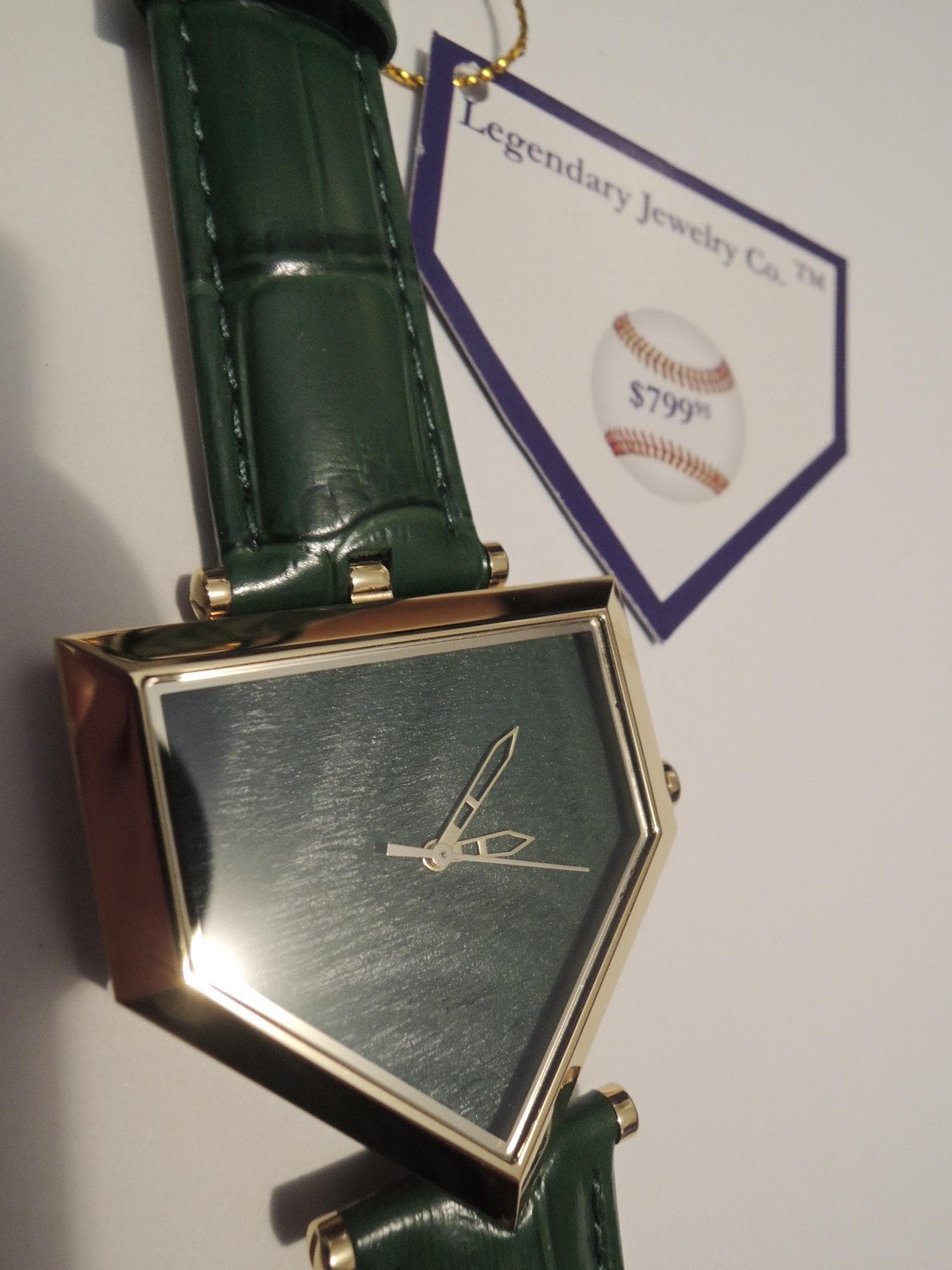 Wrigley Field Home Plate Watch: Swiss Movement Mens Christmas Gift USA Designed/Built