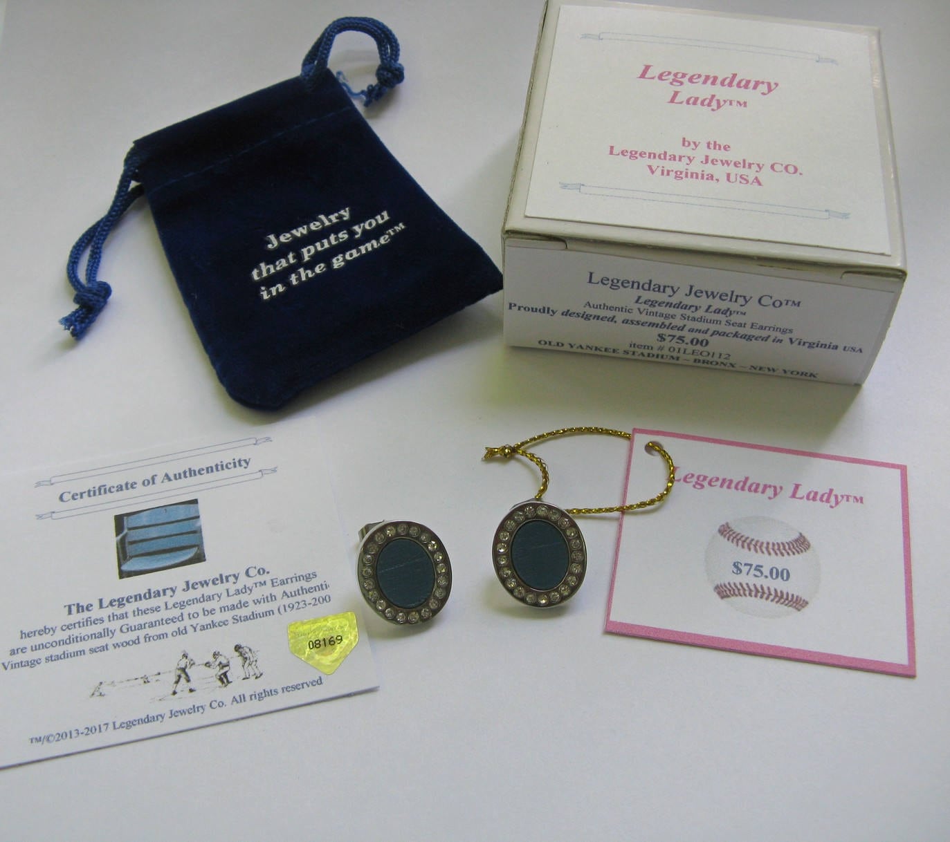 Yankee Stadium Seat Earrings: Historic Wood & Surgical Steel Legendary Lady Gift