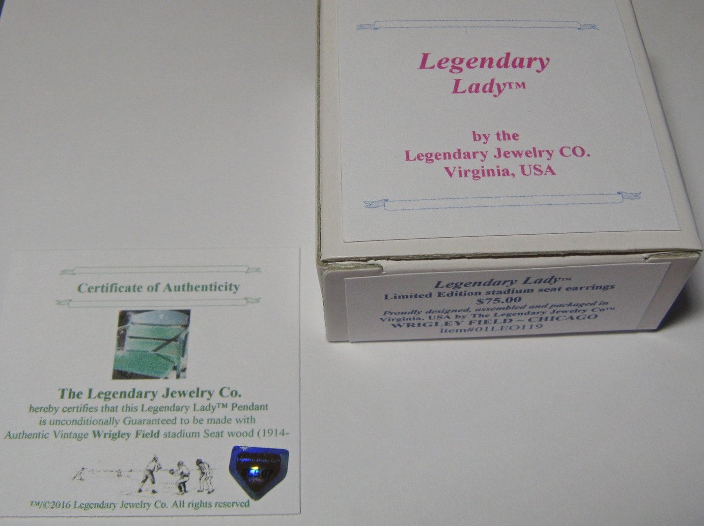 Wrigley Field Stadium Seat Earrings or Necklace: Chicago Cubs Jewelry