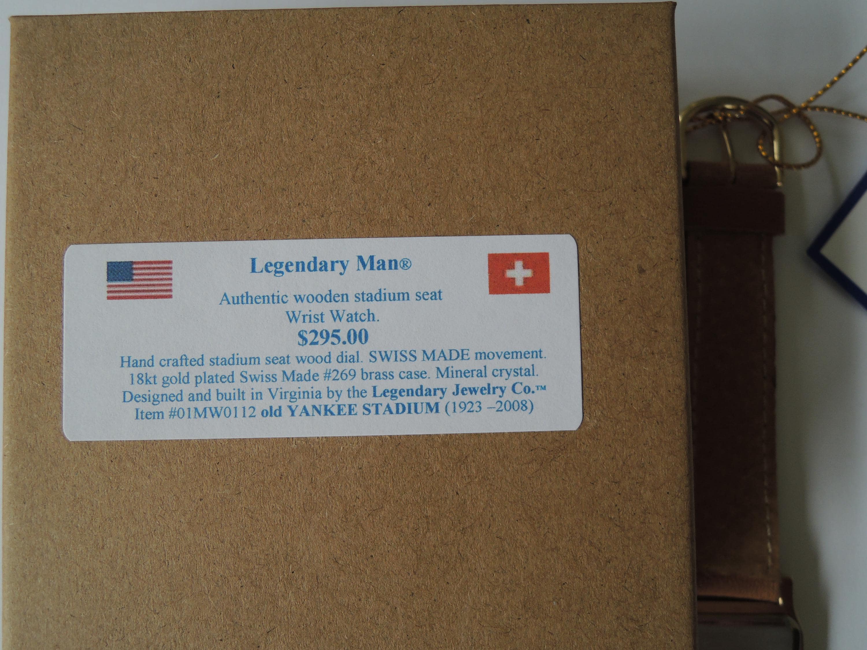 Yankee Stadium Seat Wrist Watch: Swiss Movement, Hand-Finished Collectible Gift