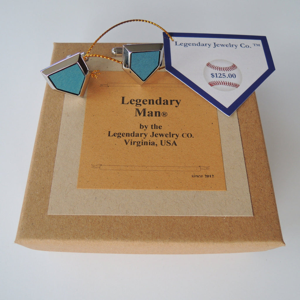 Cufflinks Old Yankee Stadium seat home plate Christmas gift for Men Baseball presents for him from Legendary Man® Proudly built in Virginia