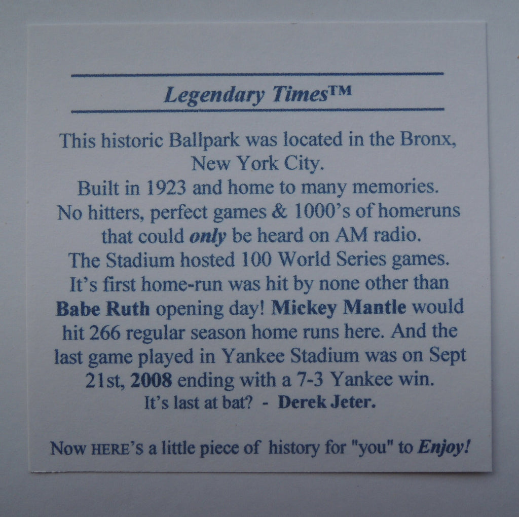 Cufflinks Old Yankee Stadium seat home plate Christmas gift for Men Baseball presents for him from Legendary Man® Proudly built in Virginia