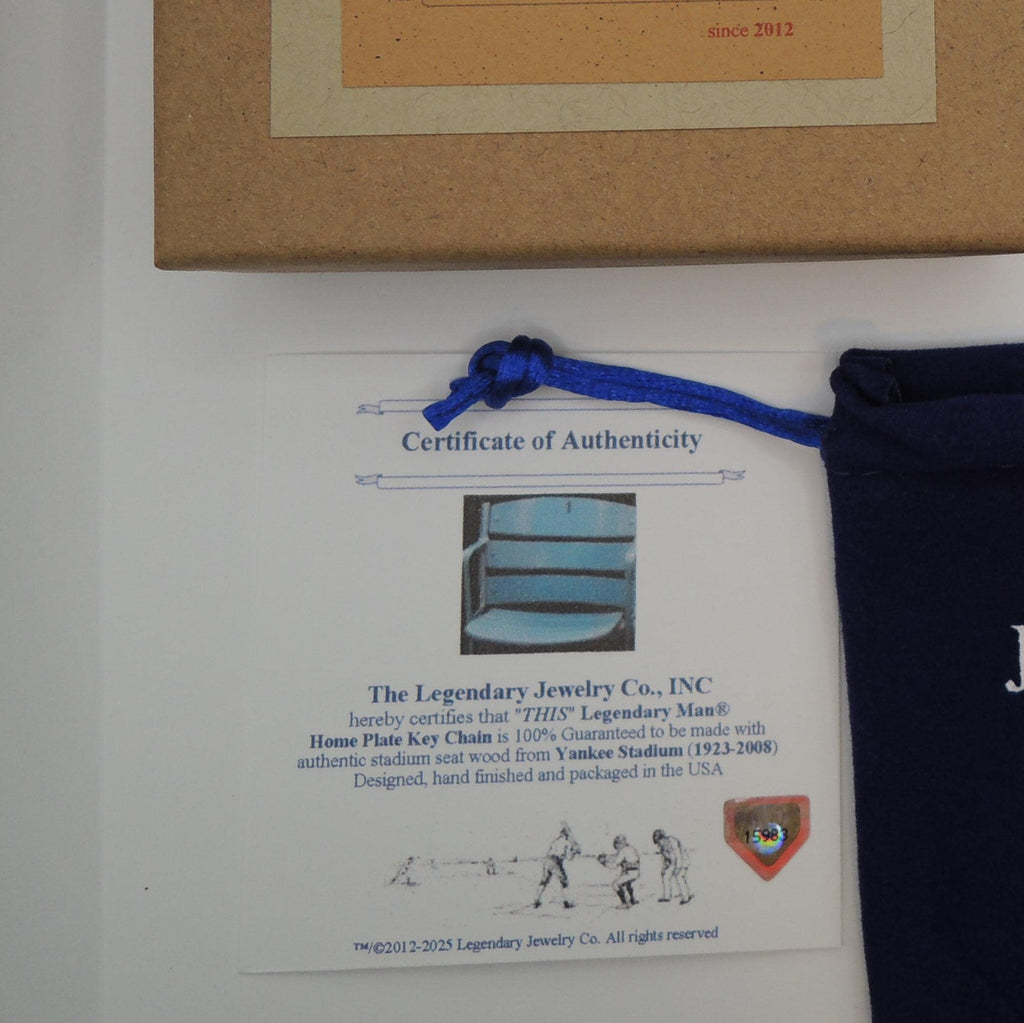 Yankee Stadium Seat Keychain Baseball Gift