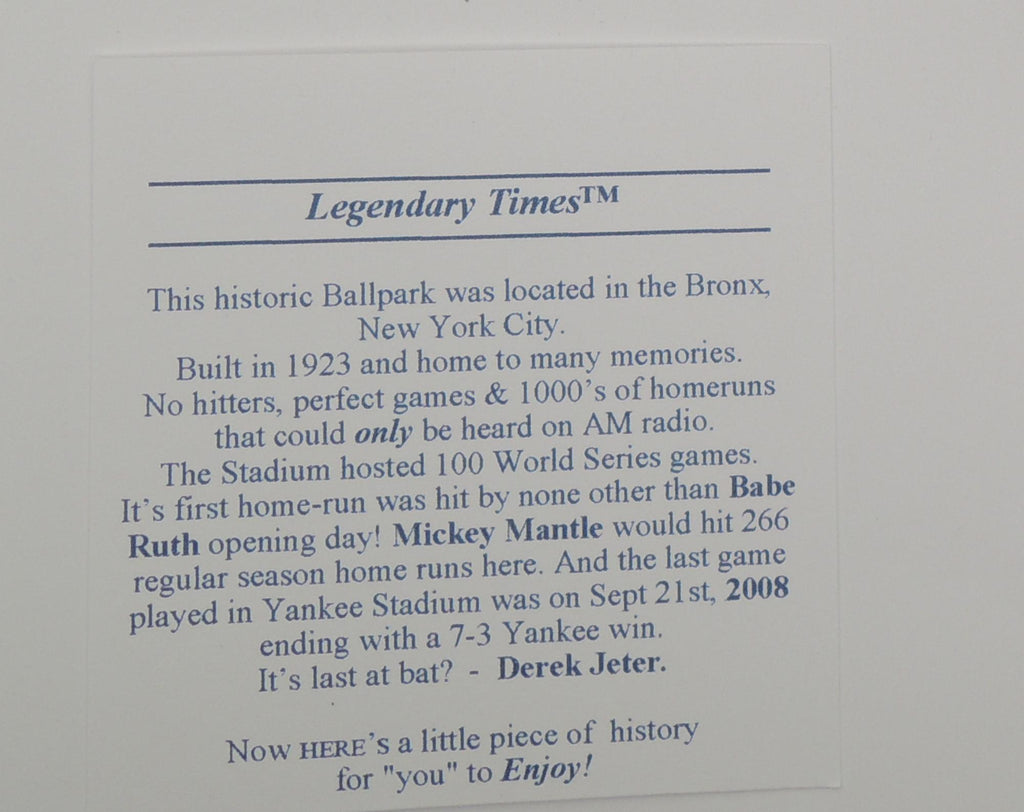 Yankee Stadium Seat Keychain Baseball Gift