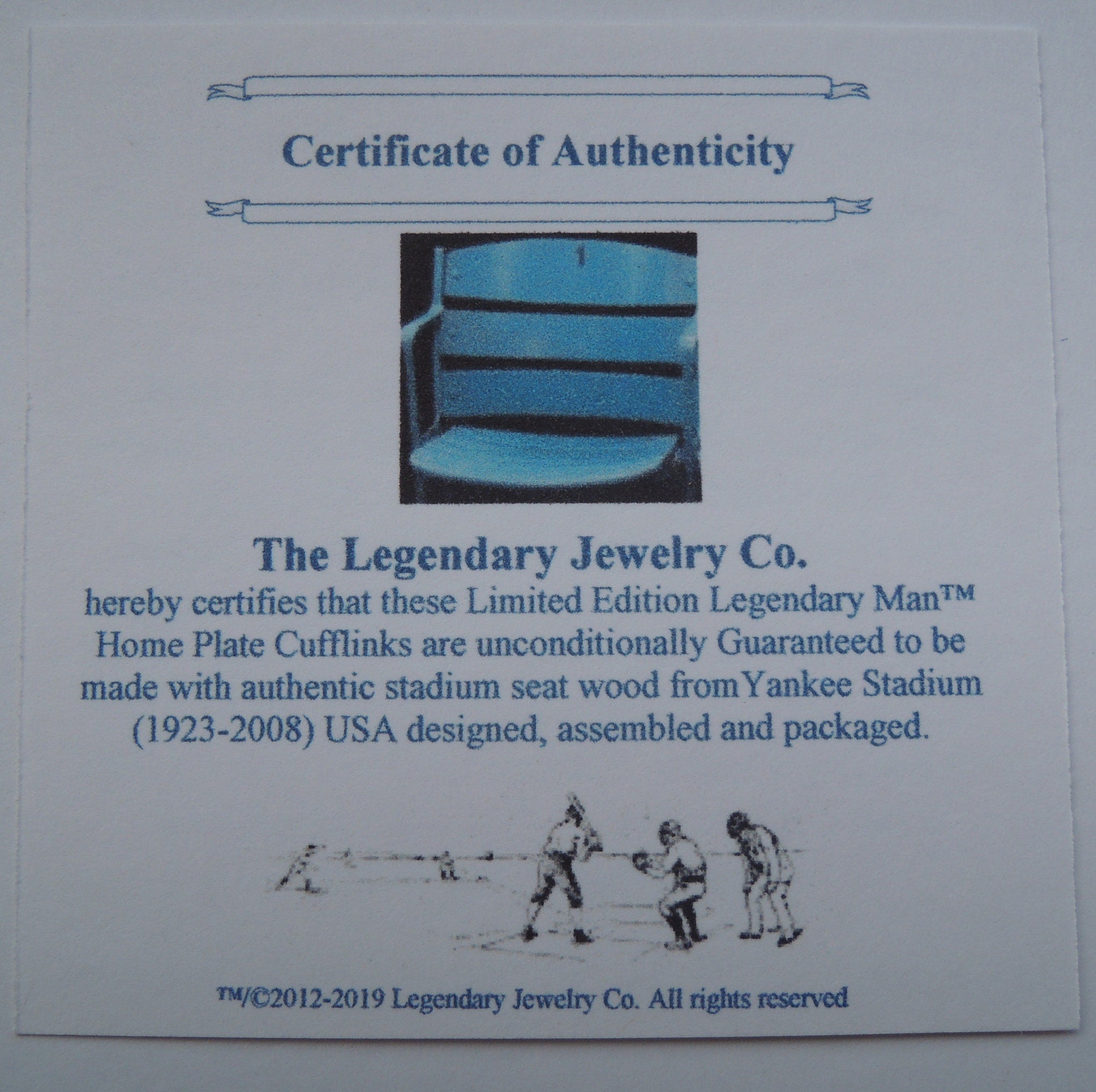 Cufflinks Old Yankee Stadium seat home plate Christmas gift for Men Baseball presents for him from Legendary Man® Proudly built in Virginia