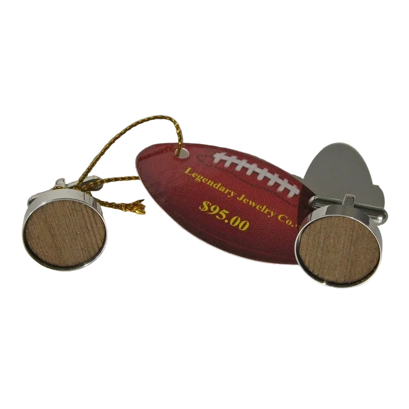Notre Dame Stadium Bleacher Wood Cufflinks - Fighting Irish Gift
