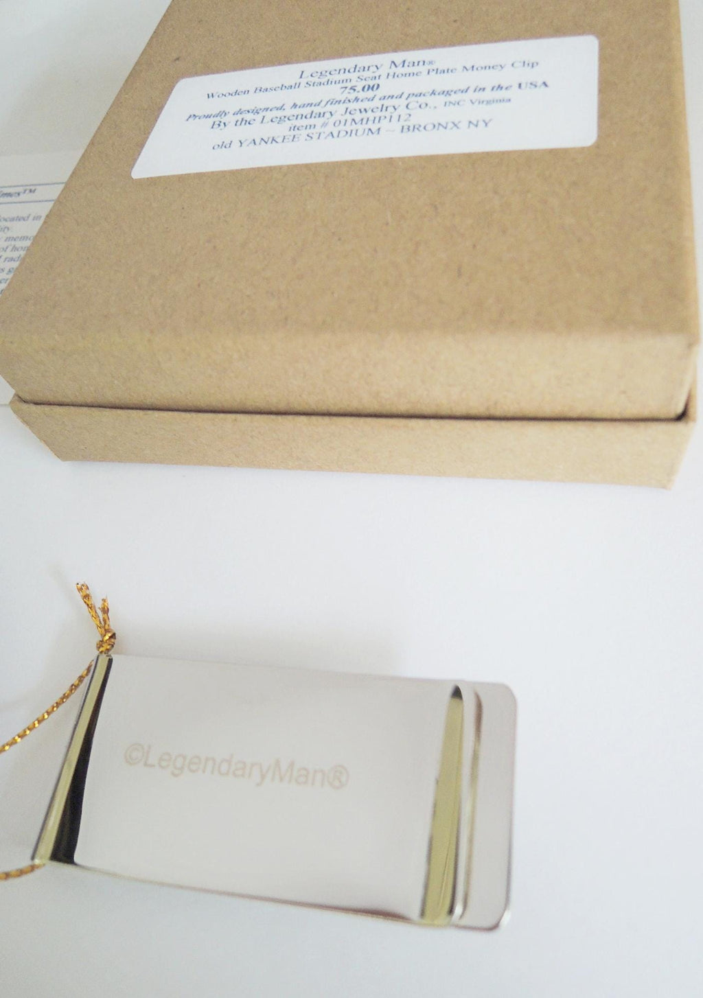 Yankee Stadium Seat Money Clip Men's Baseball Gift