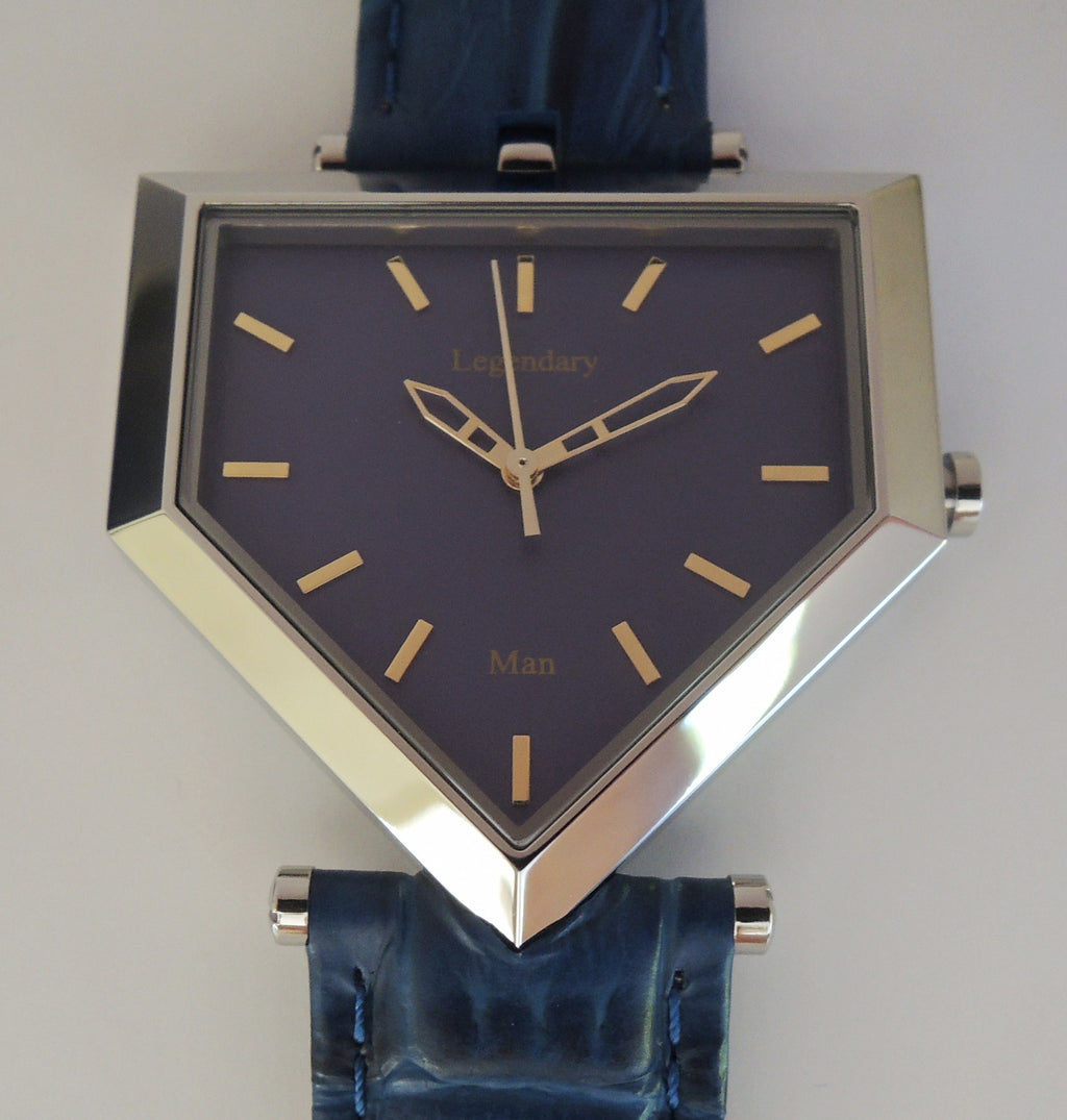 Legendary Man® Home Plate Wrist Watch, Designed and cased in USA Swiss Movement