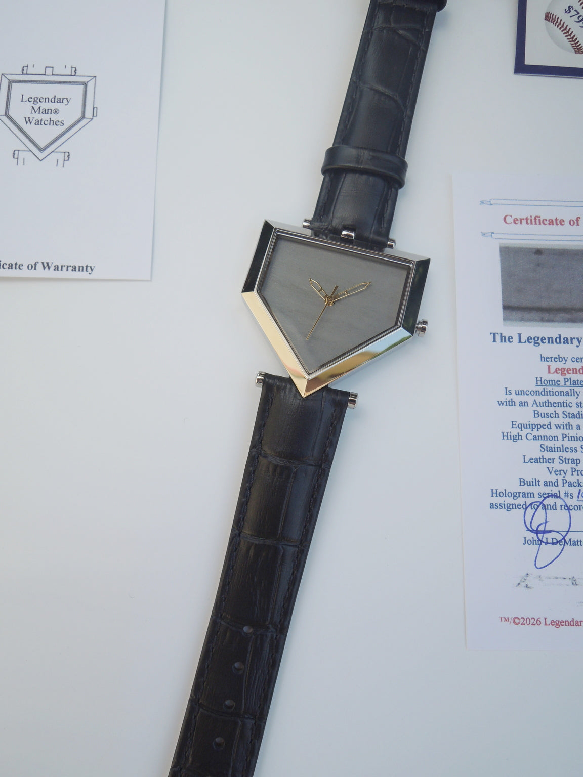 Busch Stadium Bleacher Seat Baseball Wrist Watch
