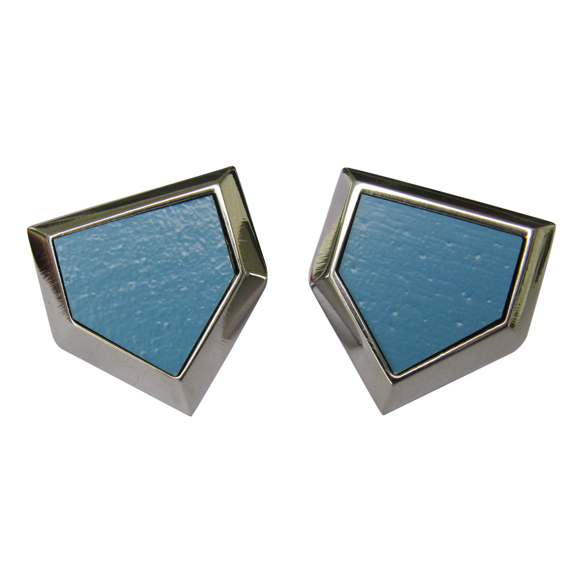 Ebbets Field Cufflinks: Brooklyn Dodgers Home Plate, Stadium Seat Wood Gift