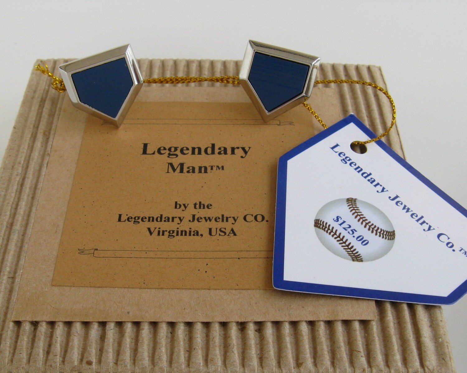Shea Stadium Mets Cufflinks: Historic Dugout Bench Wood, USA Made