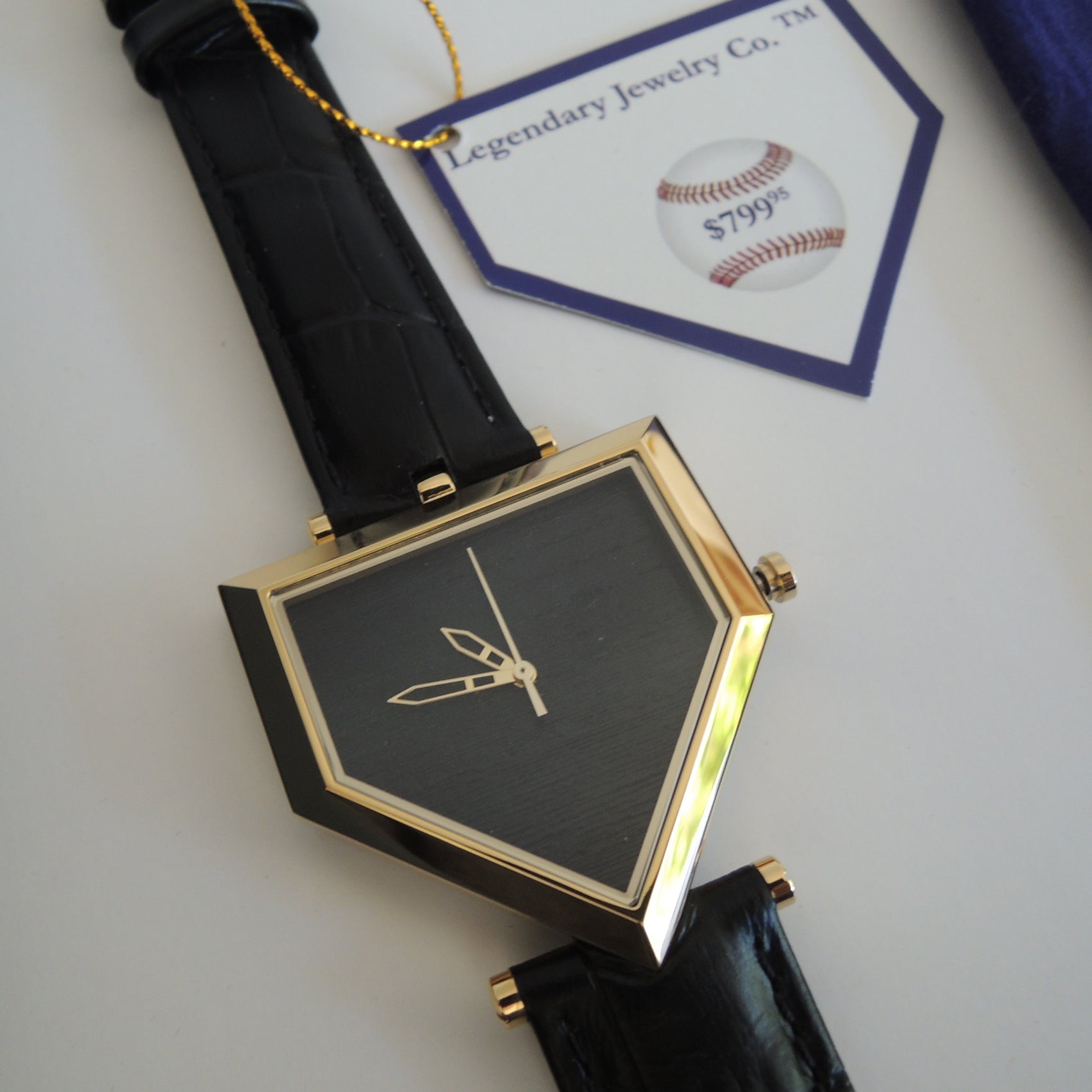 Legendary Man® Fenway Park Stadium Seat Home Plate Wrist Watch