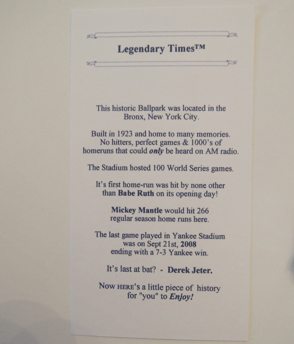 Yankee Stadium Baseball Watch: Mens Gift by Legendary Man MSRP $799